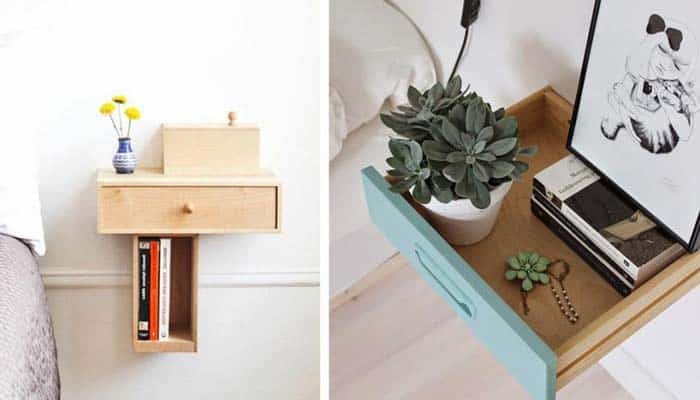 12 Ideias de mesa de cabeceira para você mesmo fazer