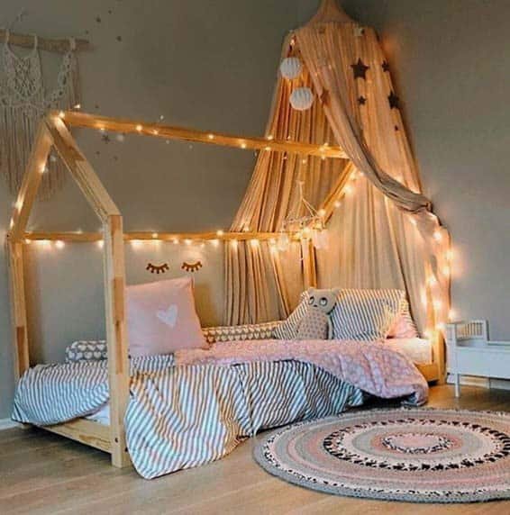 Decoração de quarto infantil feminino simples e barato