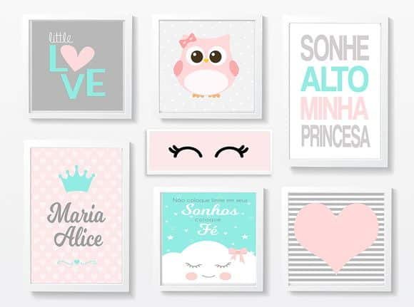 quadros infantis feminino
