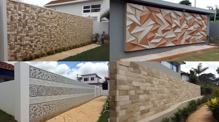 Fachada de Muro de Casas: Como Dar um Novo Visual à Sua Casa - Arquitetura  e Decoração