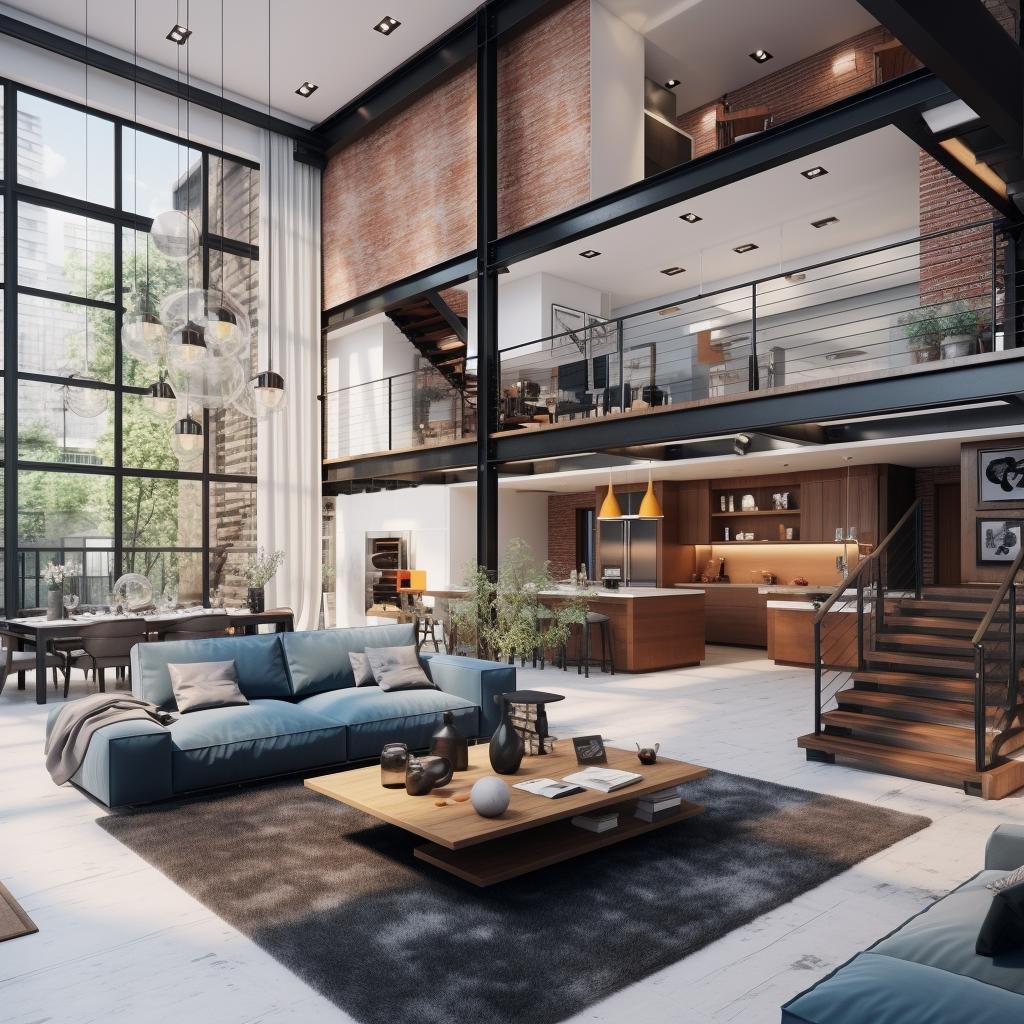 10 ideias de decoração para lofts: Sugestões para criar espaços únicos e modernos 2 10 ideias de decoração para lofts