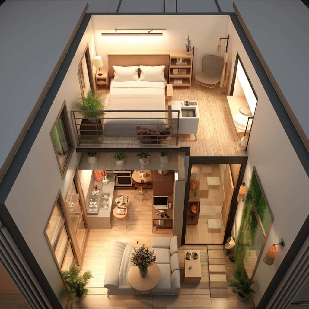 Conceitos Mini Casas Estilo Loft: Vivendo Grande 5x5 Metros 3 Conceitos Mini Casas Estilo Loft: Vivendo Grande 5x5 Metros