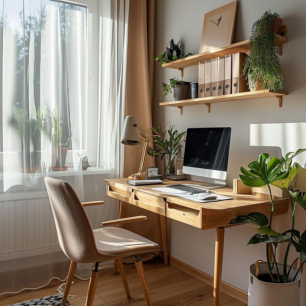 Construindo um Mini Escritório em Casa: Ideias Práticas e Econômicas 11 Construindo um Mini Escritório em Casa: Ideias Práticas e Econômicas