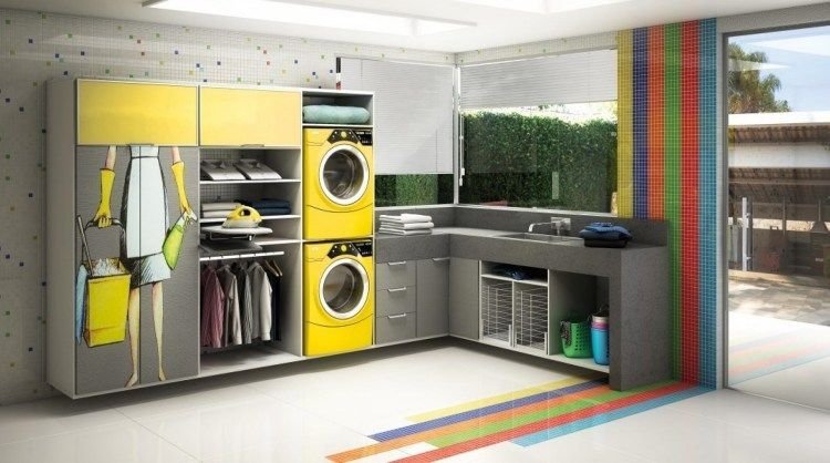 E olha só, a lavanderia planejada é uma ótima ideia para quem não abre mão da organização e a funcionalidade no espaço.