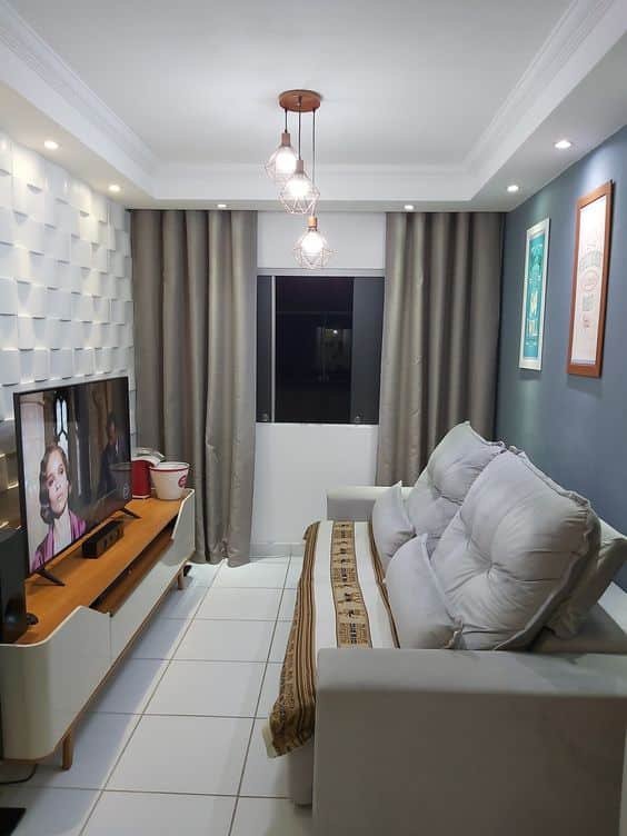 7 Fotos de Salas com Sanca para Inspirar Você 11 SANCAS DE GESSO PARA SALA