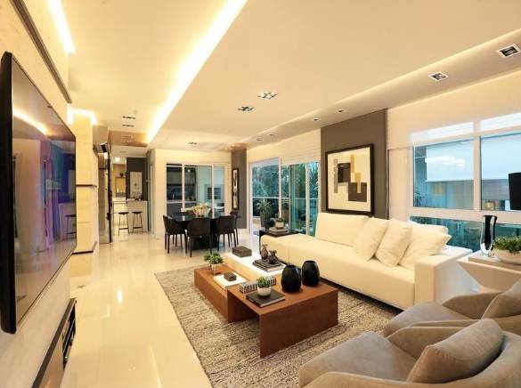 3 Soluções para Decorar uma Sala Comprida 2 Sala
