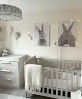 CASACOR RS 2024: Data e Nova Sede Anunciadas 4 Quarto de bebê branco e cinza: espaço calmo e atemporal