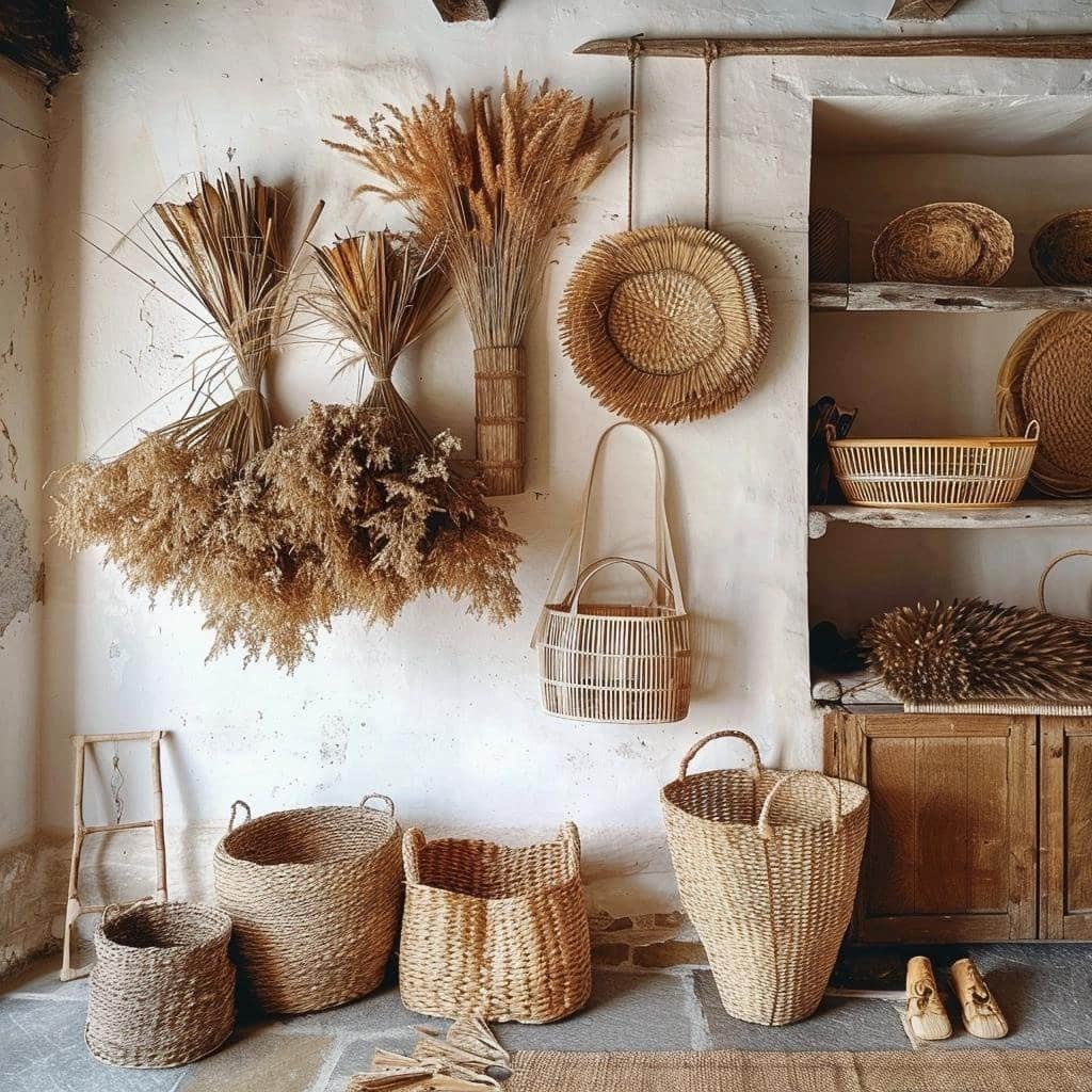 palha para decoração
