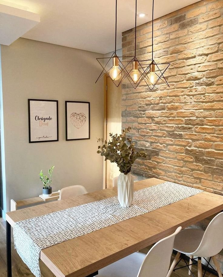 5 Passos para Incluir Pendentes na Decoração do Lar 3 Sala de jantar com pendente aramado e design moderno