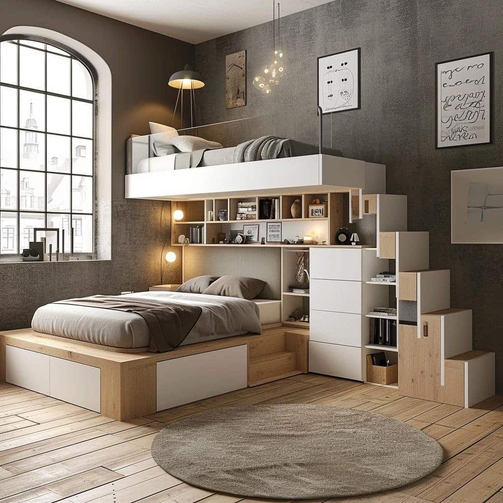 ideias para economizar espaco em quarto pequeno