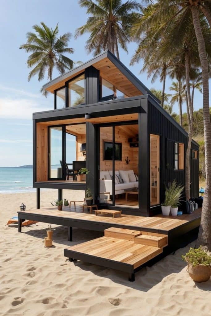 7 Vantagens da Casa Modular: Rapidez, Flexibilidade e Sustentabilidade 8 Casa modular de dois andares na praia