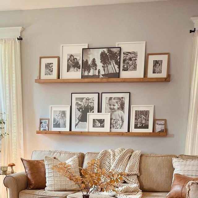 5 Dicas para Transformar Memórias em Arte na Decoração 5 Reprodução/Pinterest Quadros e porta-retratos