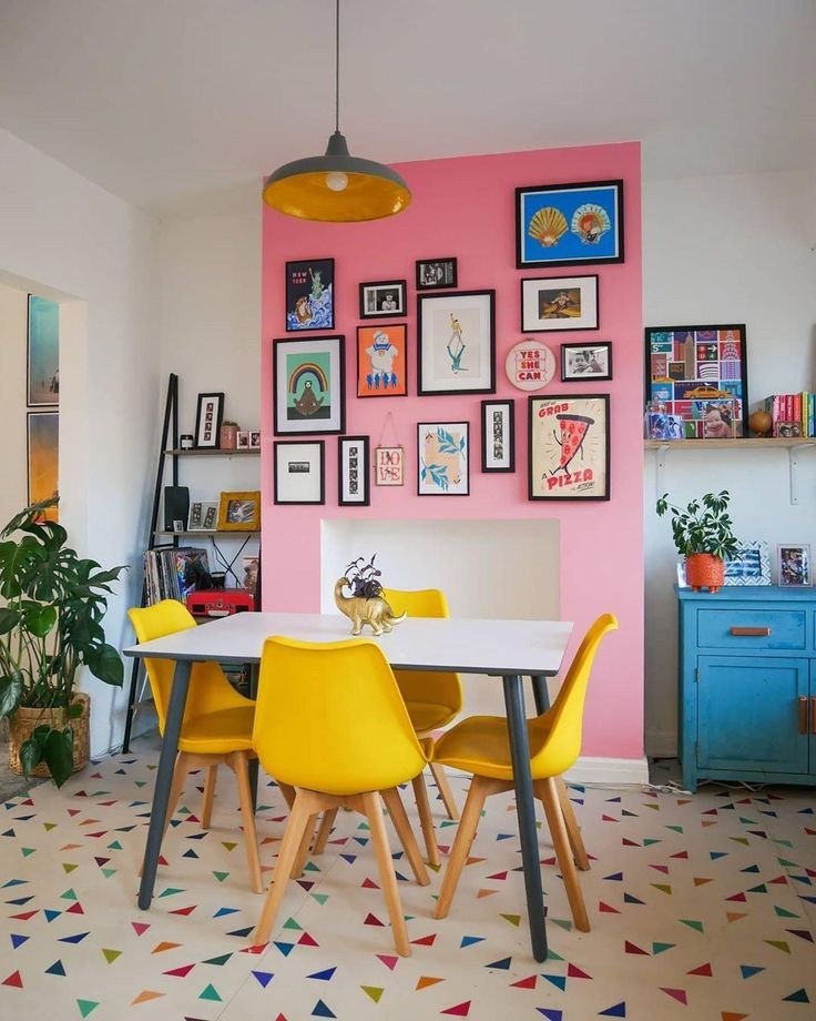5 Formas Divertidas de Usar Quadros na Cozinha 7 Ambiente multicolor