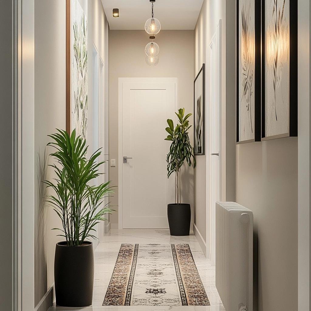 Decoração corredor pequeno