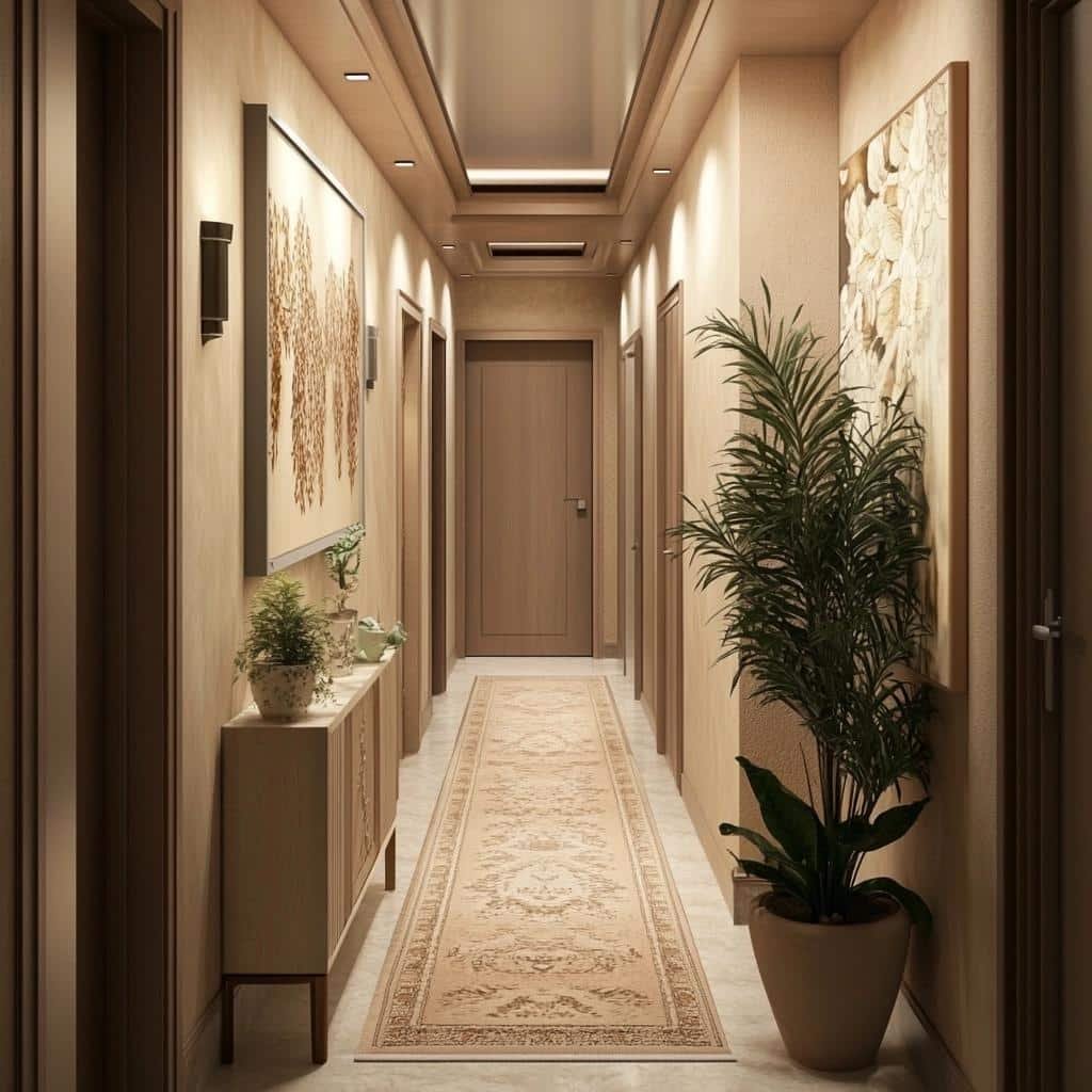 Decoração corredor pequeno