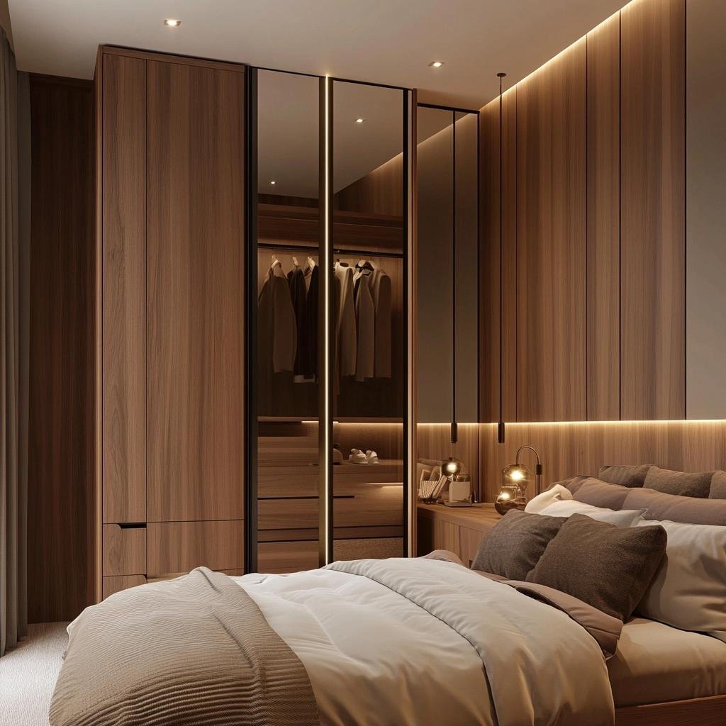 Guarda roupas planejado para quarto pequeno