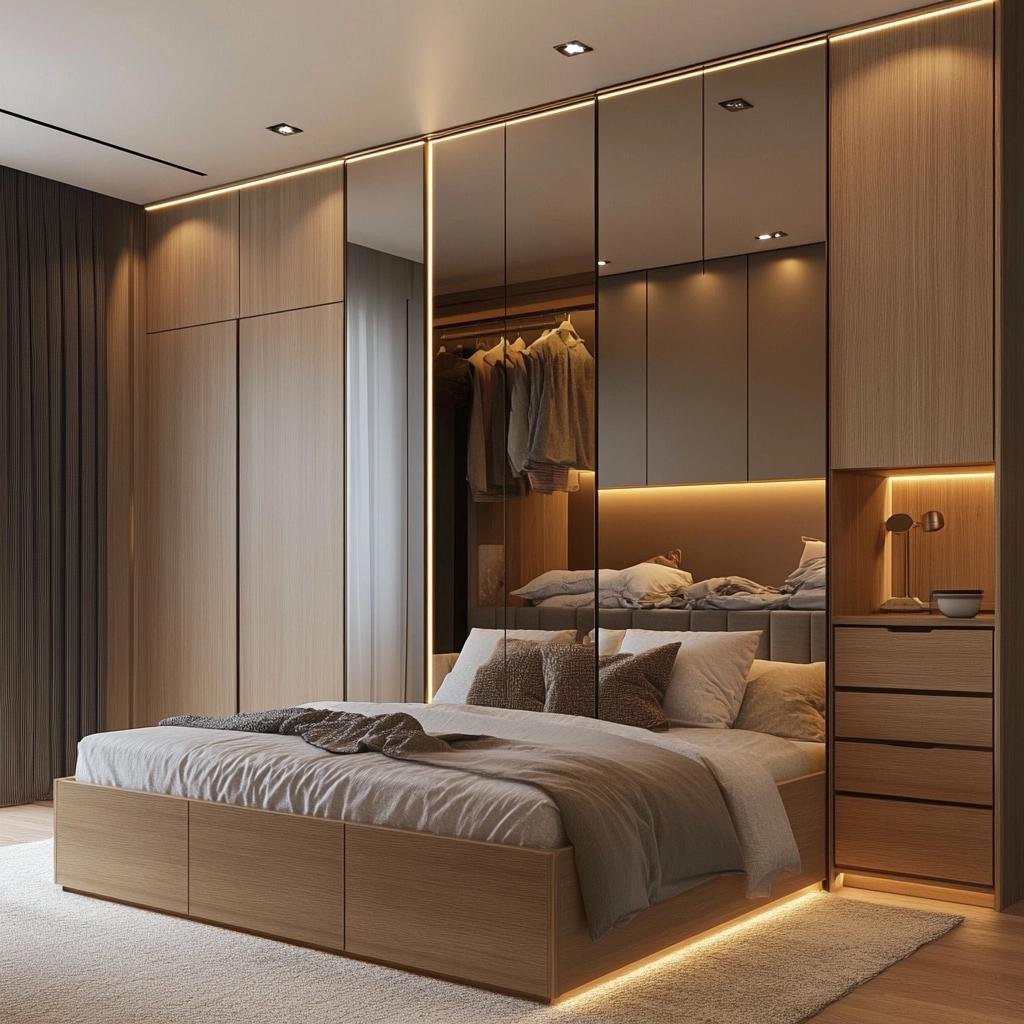 Guarda roupas planejado para quarto pequeno