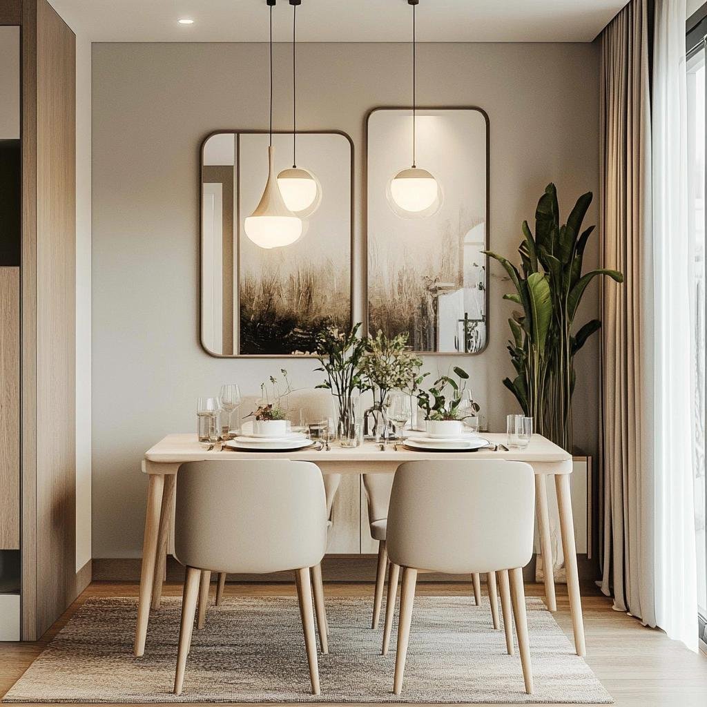 5 Dicas para Decorar Sala de Jantar Pequena com Espelho na Parede 40 5 Dicas para Decorar Sala de Jantar Pequena com Espelho na Parede