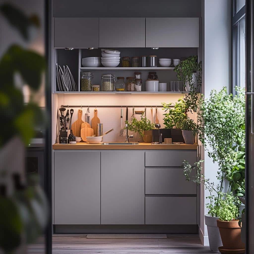 Design Funcional: Armário Planejado para Cozinhas Pequenas