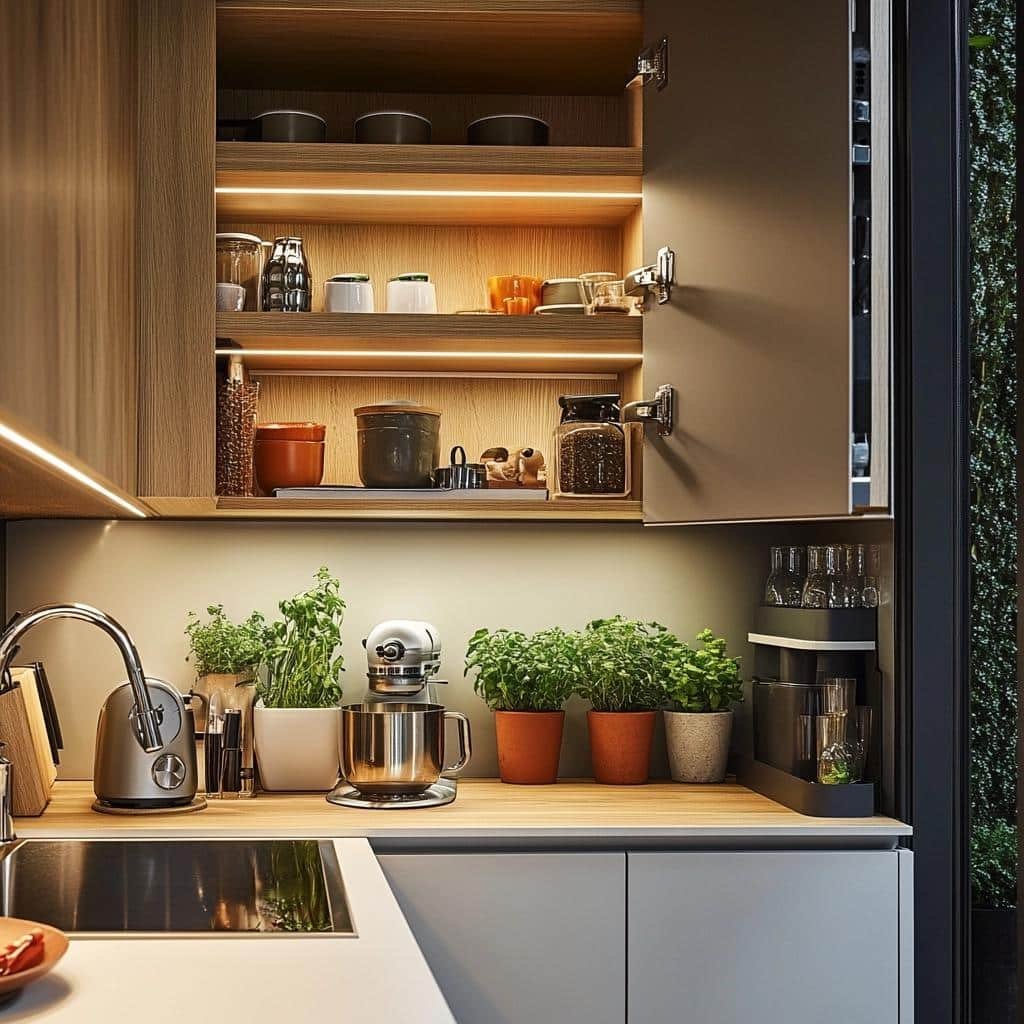 Design Funcional: Armário Planejado para Cozinhas Pequenas