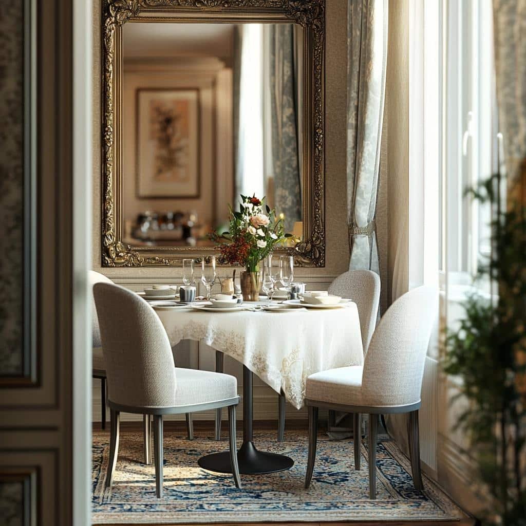 Dicas para Sala de Jantar Pequena com Espelho