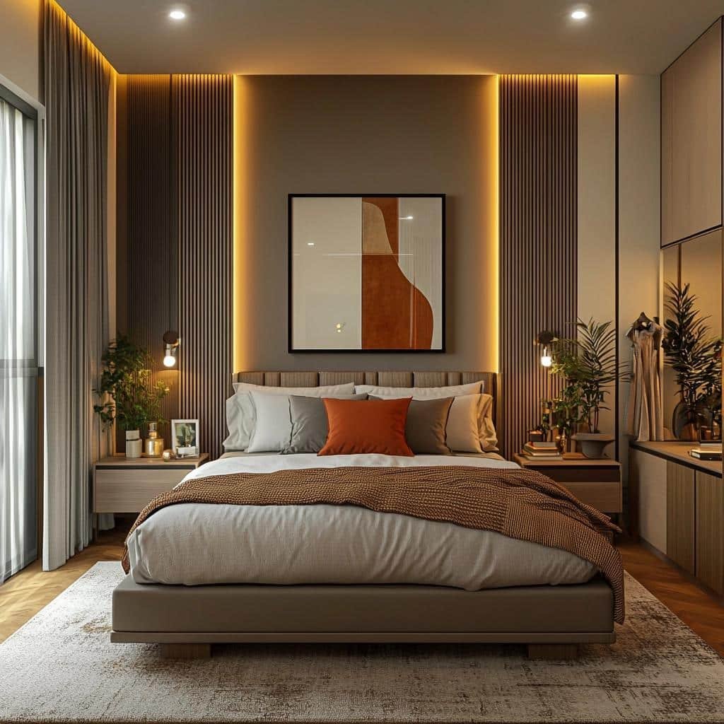 Estética e Conforto em Quartos de Casal Pequenos Decorados