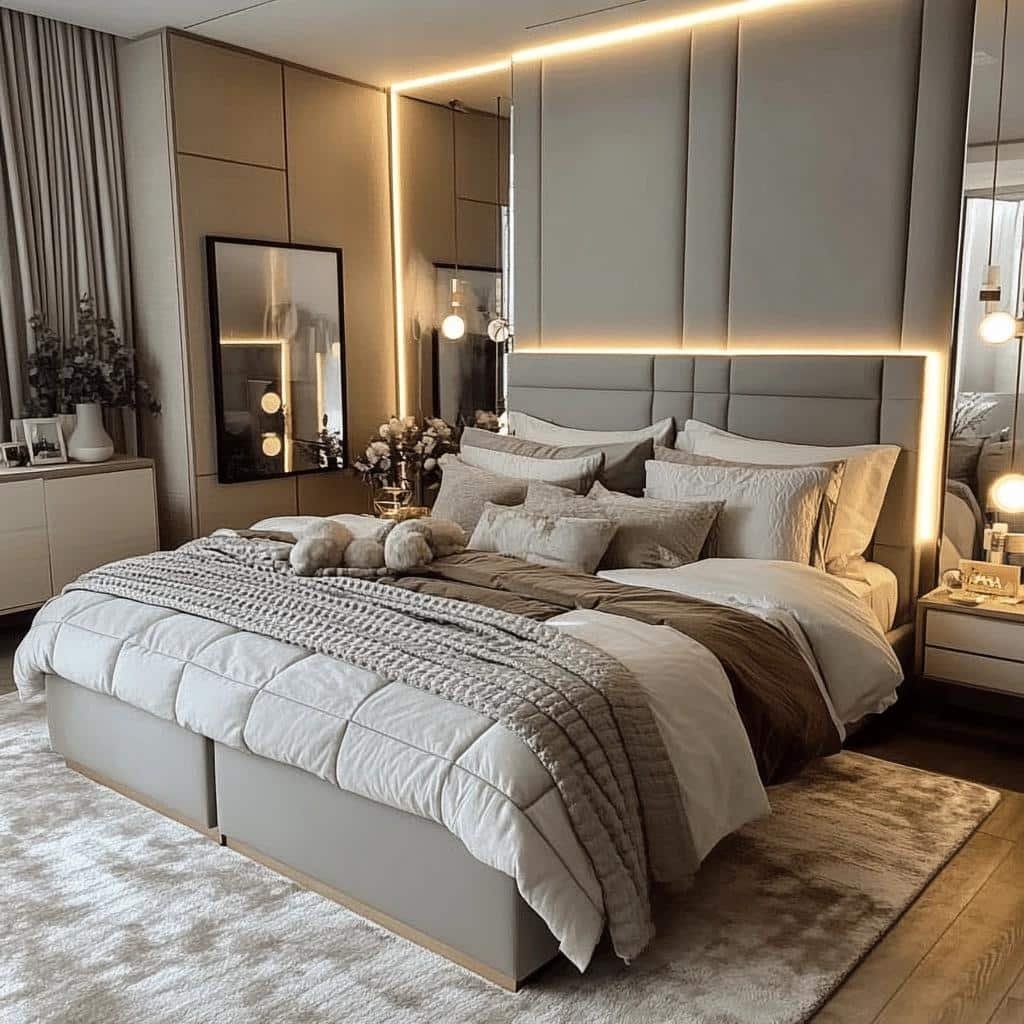 Estética e Conforto em Quartos de Casal Pequenos Decorados