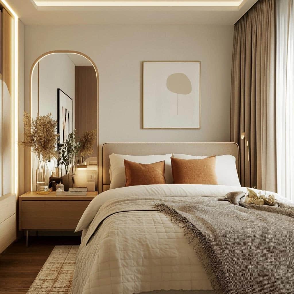 Estética e Conforto em Quartos de Casal Pequenos Decorados