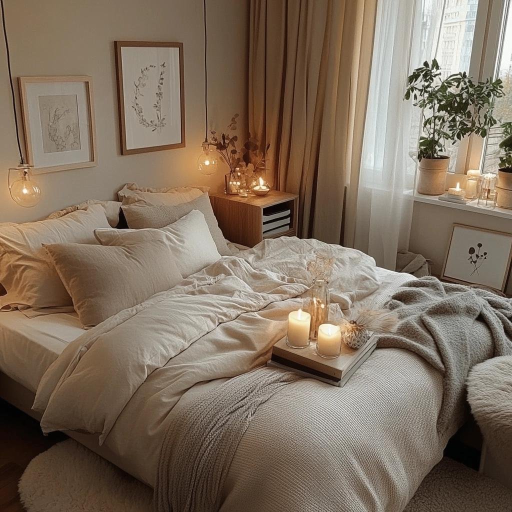 Estratégias para Criar Ambientes Íntimos em Quartos de Casal Pequenos