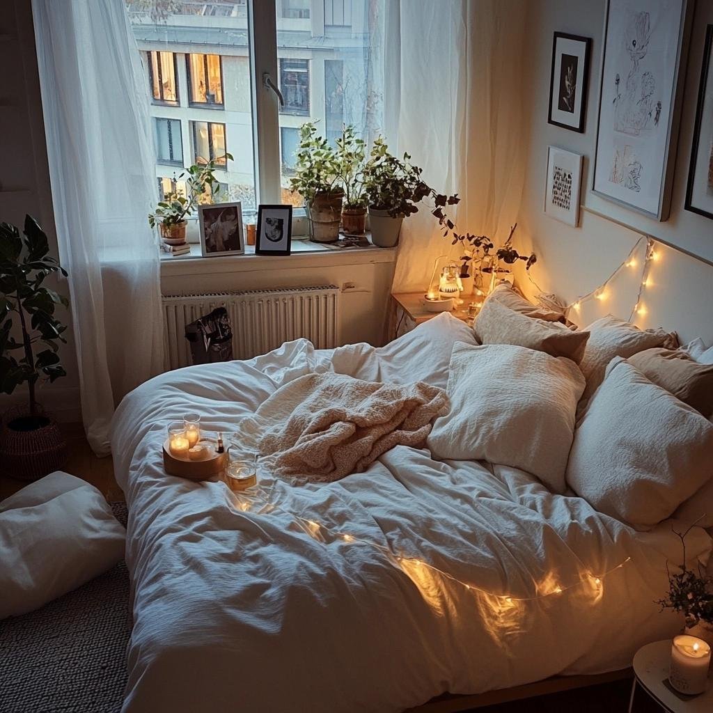 Estratégias para Criar Ambientes Íntimos em Quartos de Casal Pequenos