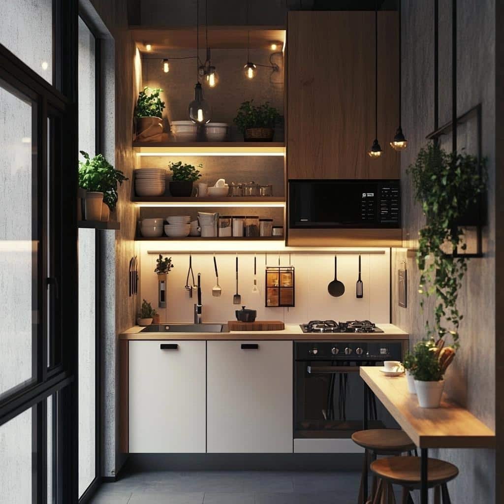 Ideias para Ambientes Íntimos com Cozinha Planejada Pequena