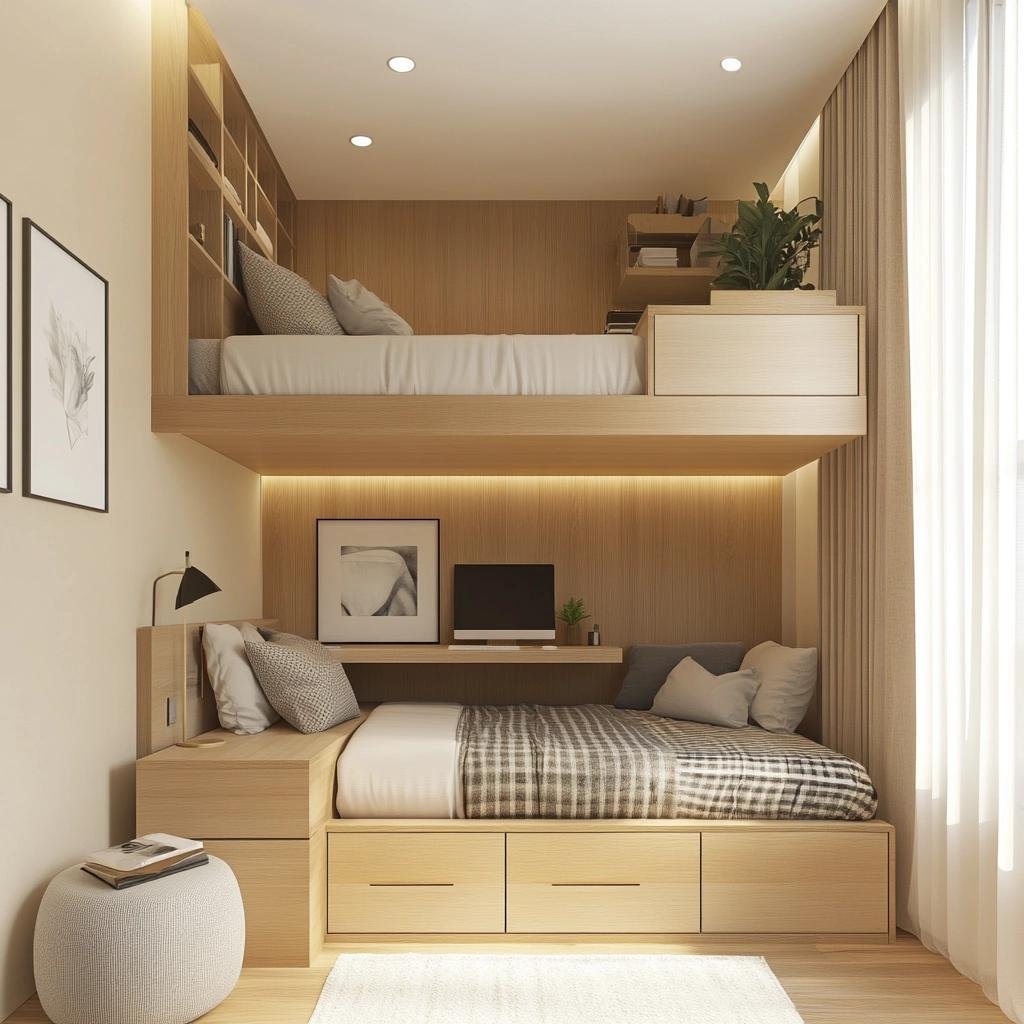 Organize sua Área Íntima com Soluções para Quartos Pequenos