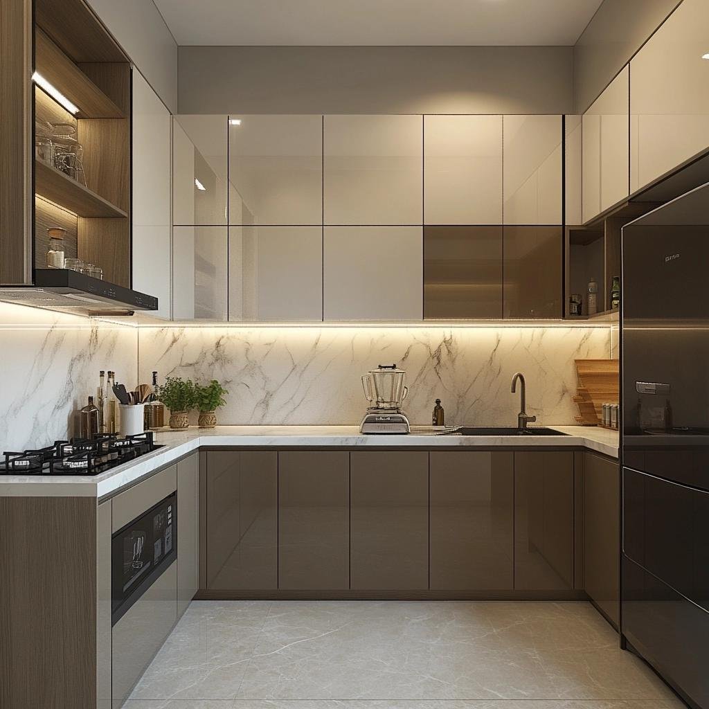 Otimização de Espaço com Cozinha Planejada Pequena em L