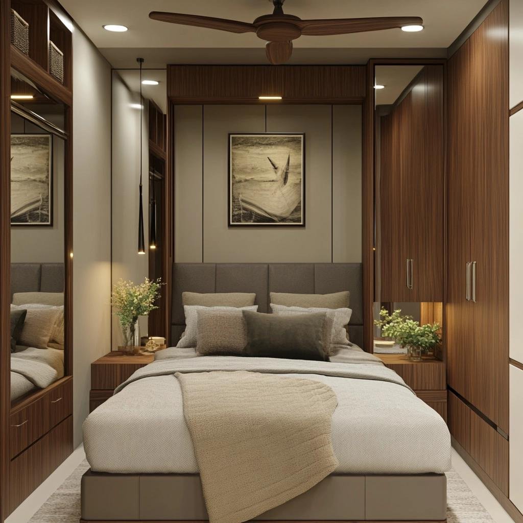 Planejamento Elegante: Quarto de Casal Pequeno Planejado 38 Planejamento Elegante: Quarto de Casal Pequeno Planejado