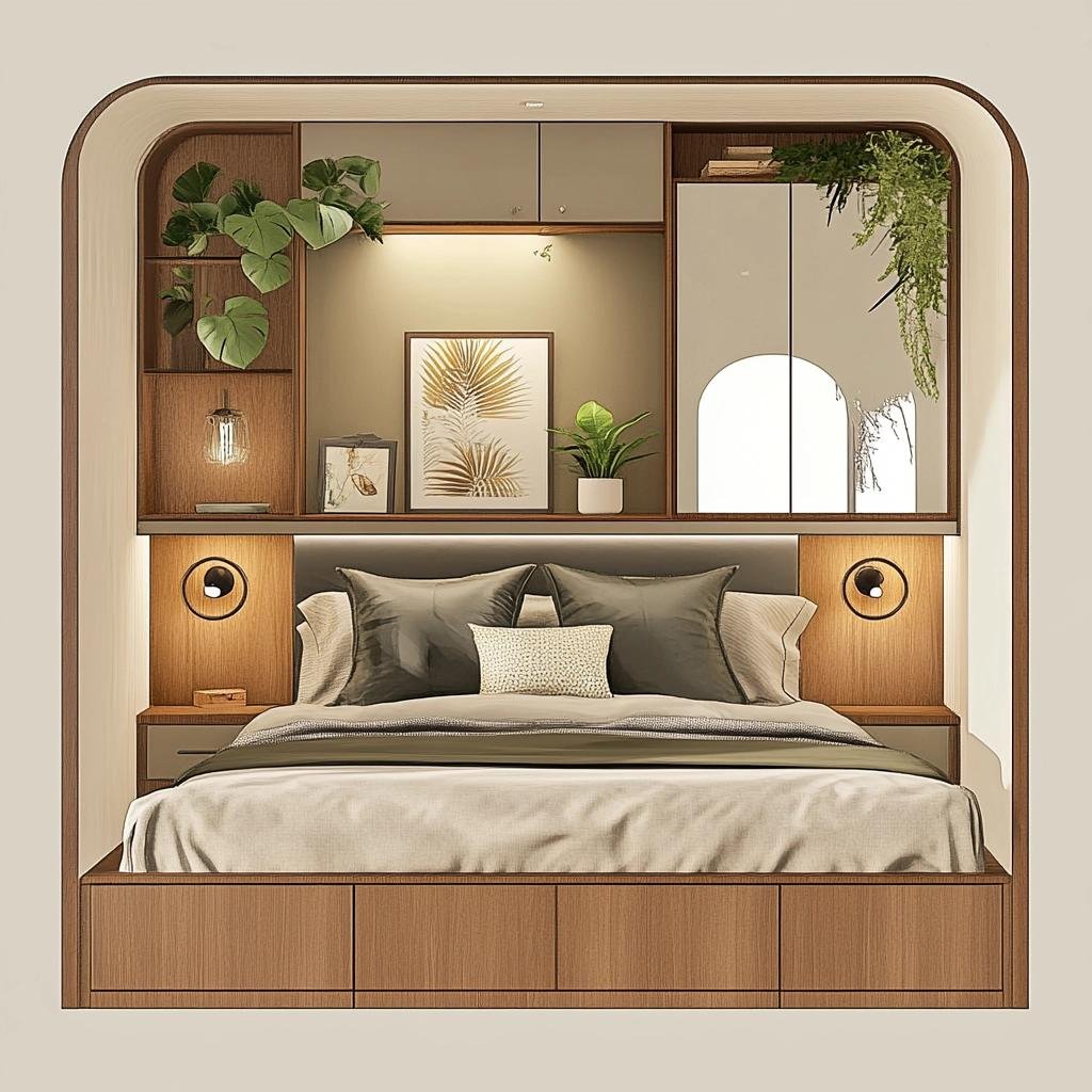 Planejamento Elegante: Quarto de Casal Pequeno Planejado 39 Planejamento Elegante: Quarto de Casal Pequeno Planejado