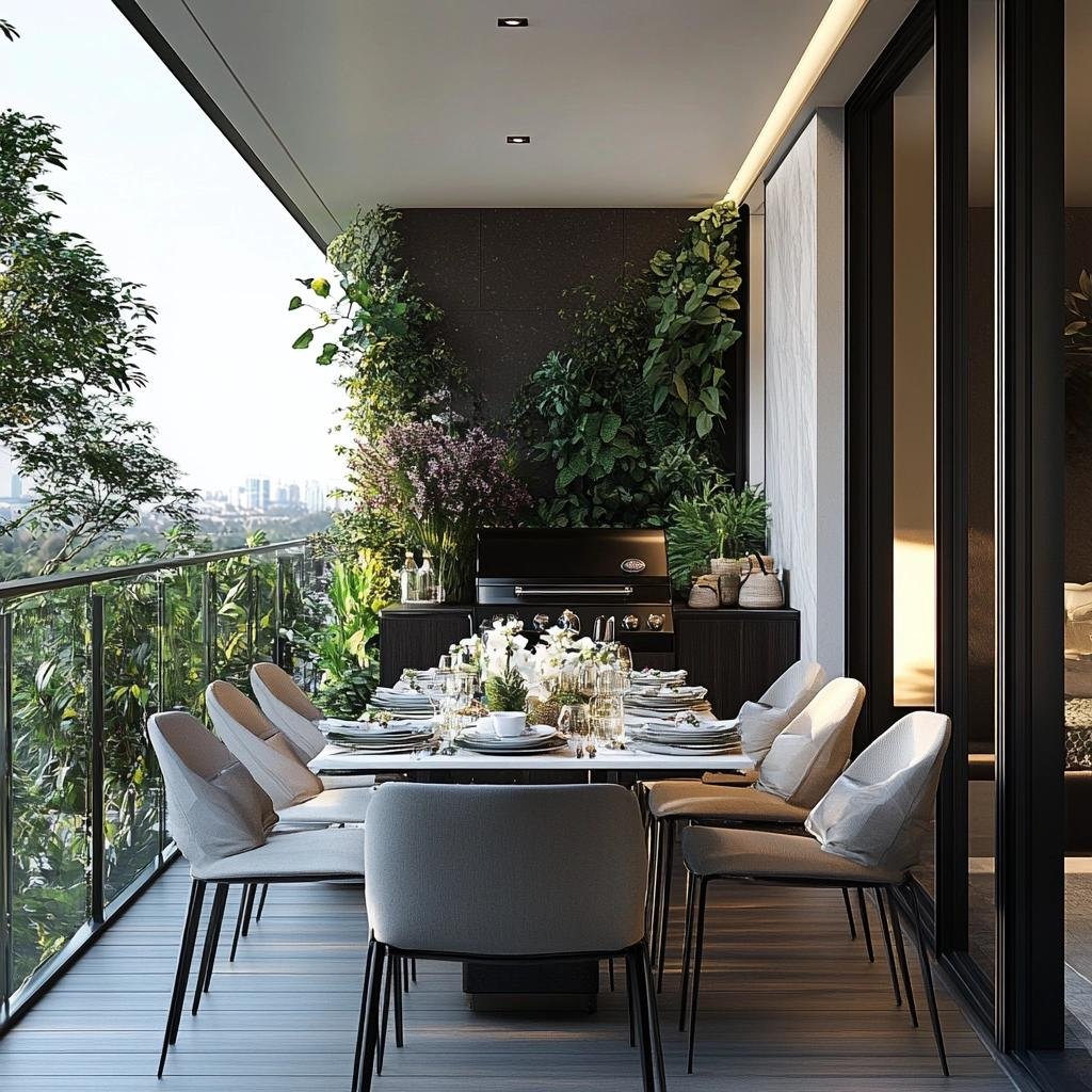 Projeto Funcional: Varanda Gourmet Pequena e Elegante