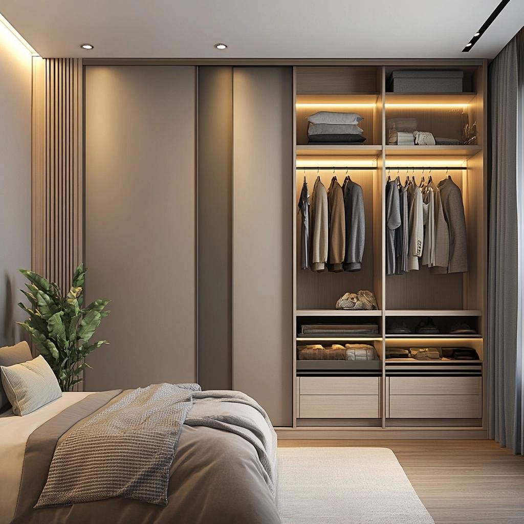 Guarda roupa planejado para quarto pequeno 37 Guarda roupa planejado para quarto pequeno