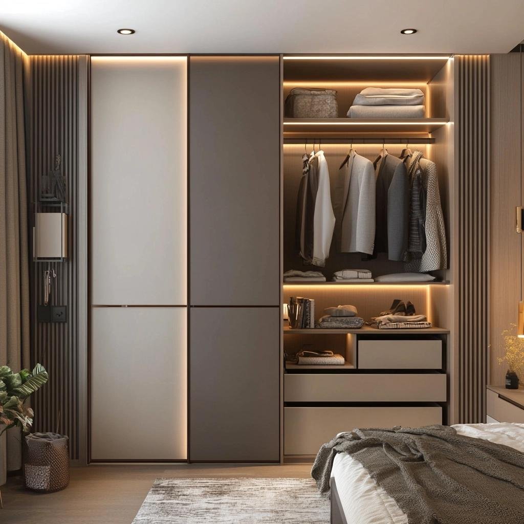 Guarda roupa planejado para quarto pequeno