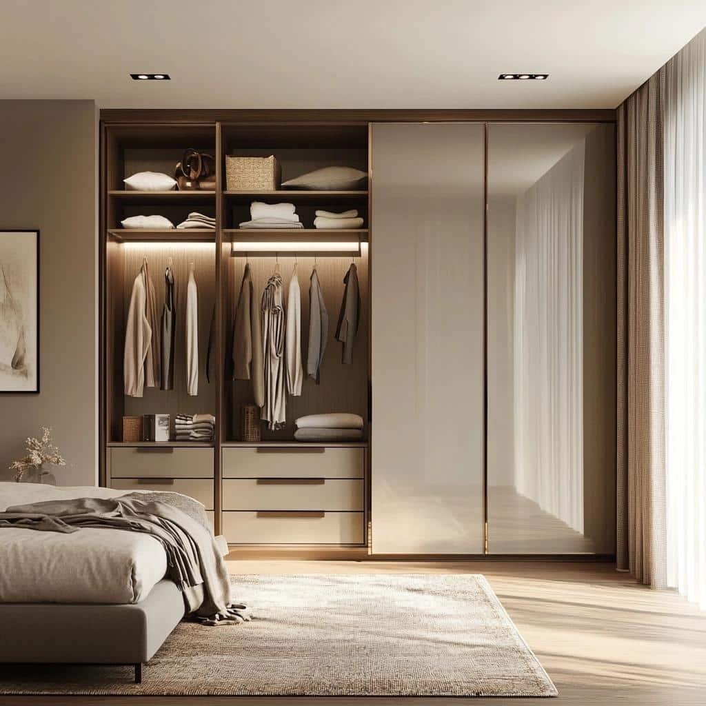 Guarda roupas planejado para quarto pequeno