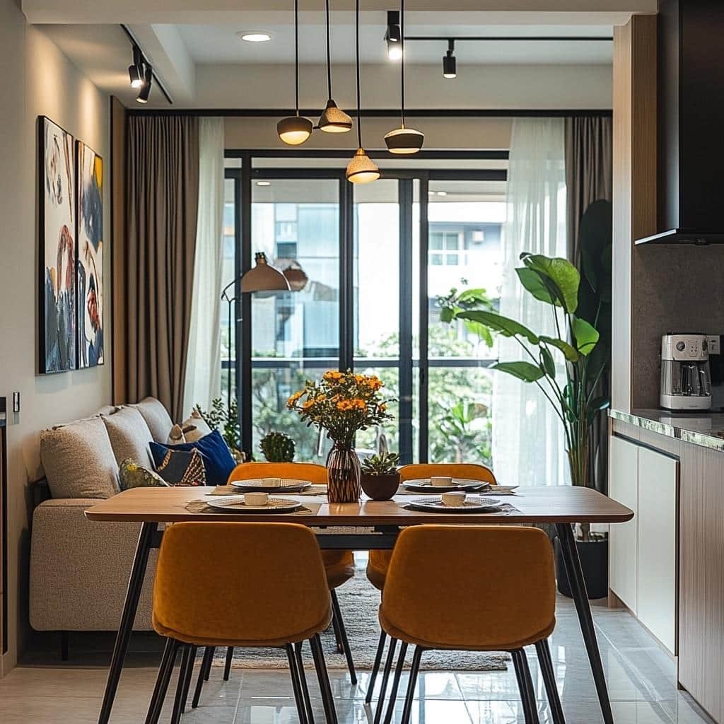 Mesa pequena apartamento