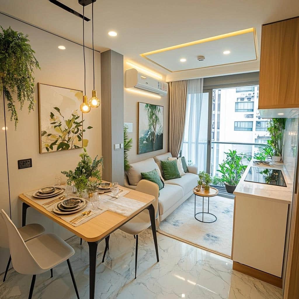 Mesa pequena apartamento