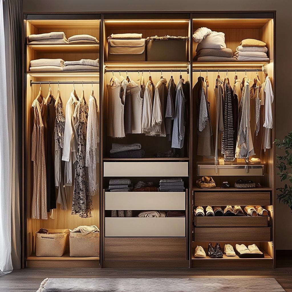 Modelo de guarda roupa planejado casal