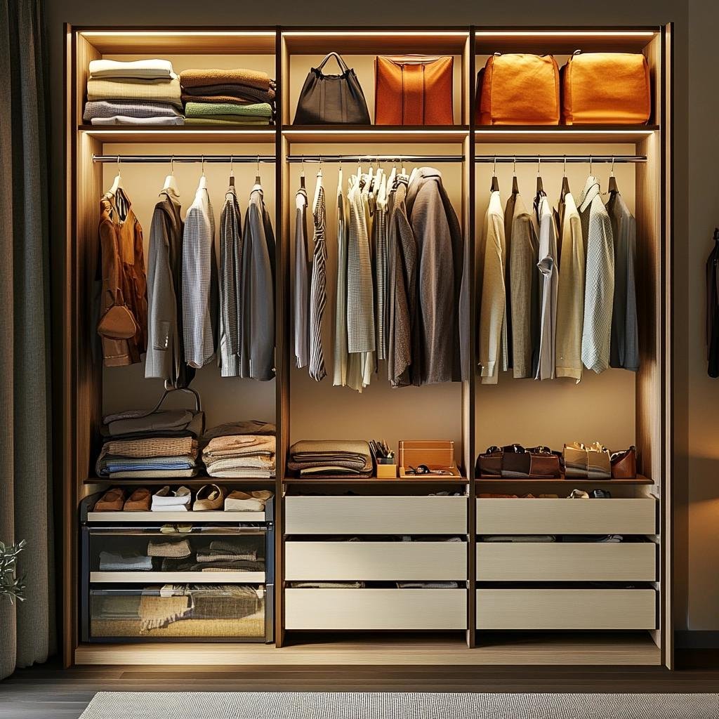 Modelo de guarda roupa planejado casal