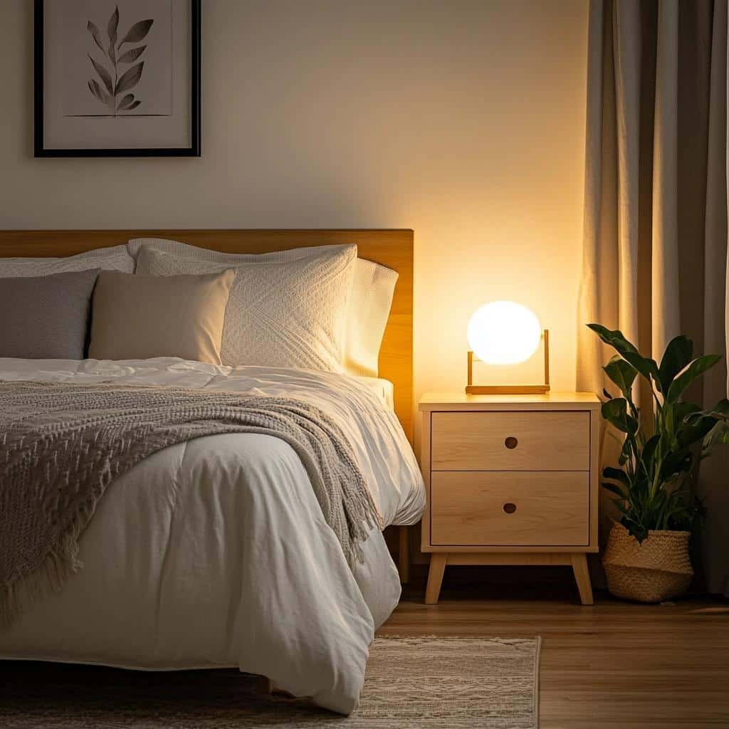 Quarto de casal pequeno e simples