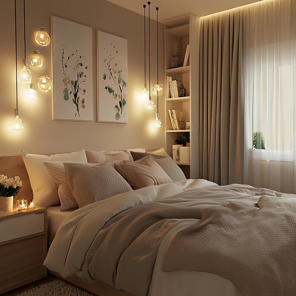 Ambiente Romântico e Prático: Quarto de Casal Pequeno Planejado 37 Ambiente Romântico e Prático: Quarto de Casal Pequeno Planejado