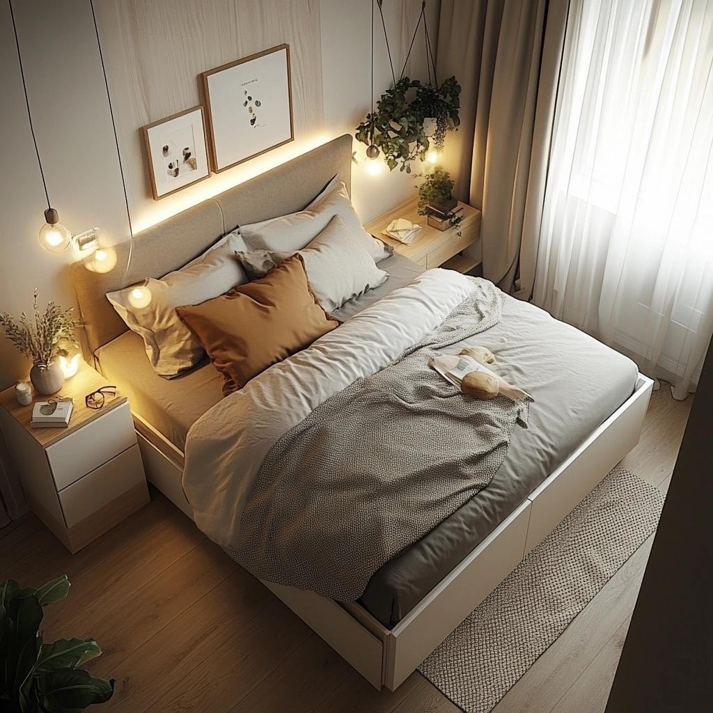 Como Aproveitar Cada Centímetro em Quarto de Casal Pequeno 39 Como Aproveitar Cada Centímetro em Quarto de Casal Pequeno