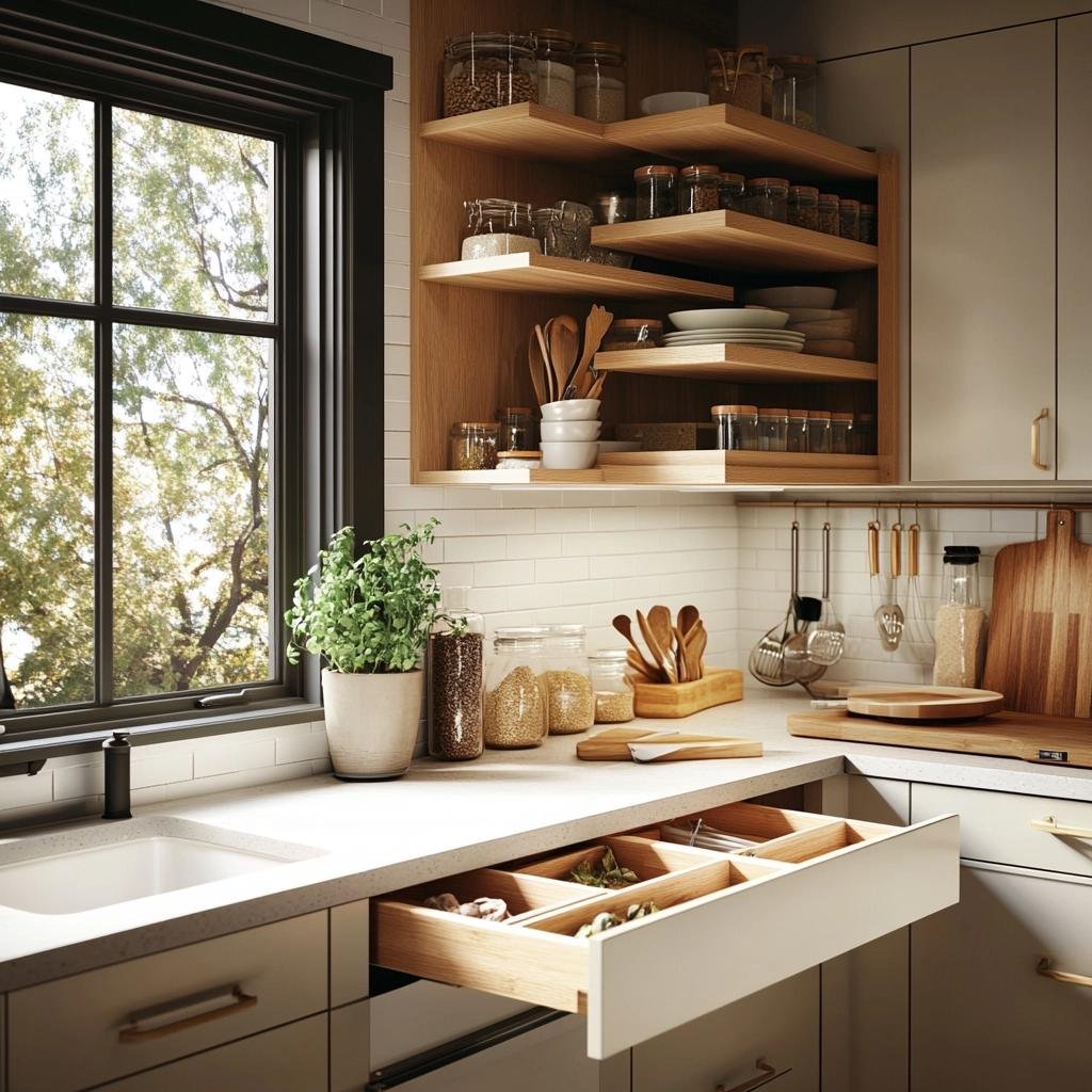 Estilo e Armazenamento: Armários Planejados para Cozinhas Pequenas 37 Estilo e Armazenamento: Armários Planejados para Cozinhas Pequenas