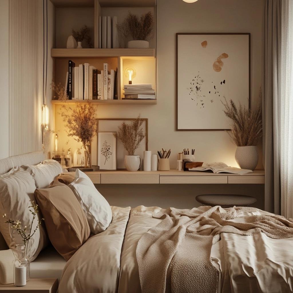 Estilo e Funcionalidade: Decoração para Quarto Pequeno 39 Estilo e Funcionalidade: Decoração para Quarto Pequeno