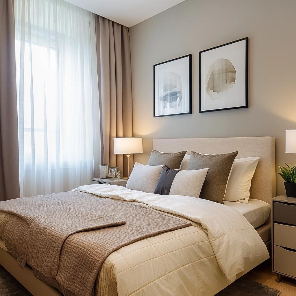 Estilo e Praticidade em Decoração para Quartos de Casal Pequenos 37 Estilo e Praticidade em Decoração para Quartos de Casal Pequenos