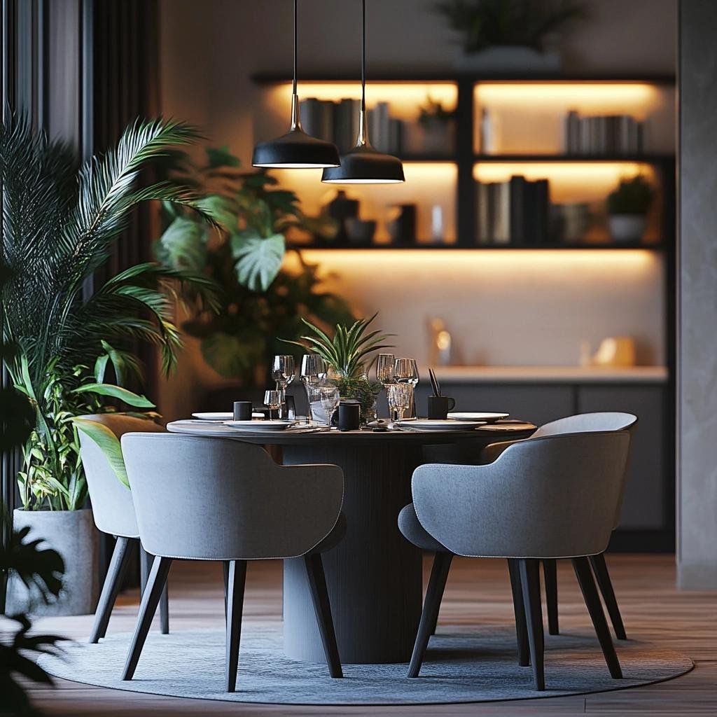 Integração de Ambientes com Sala Pequena e Mesa de Jantar 38 Integração de Ambientes com Sala Pequena e Mesa de Jantar